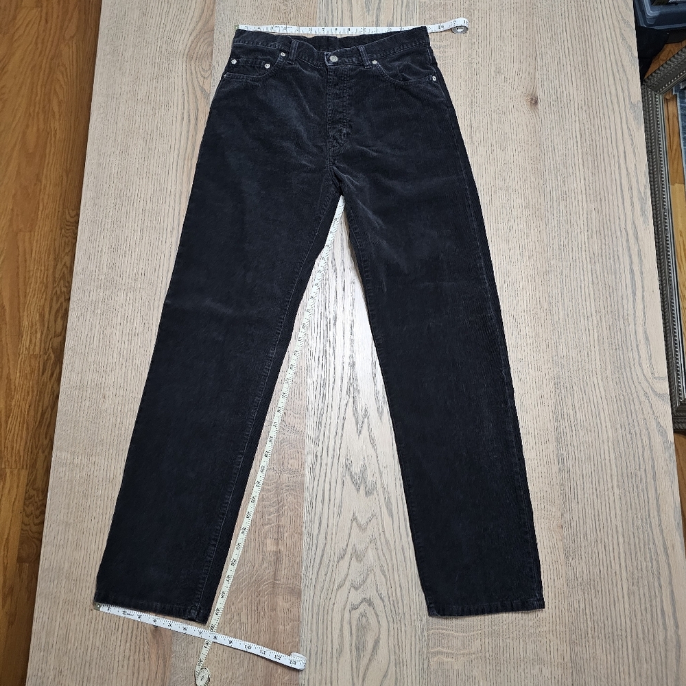 RRL Double Ralph Lauren Black Corduroy Pants 31x32